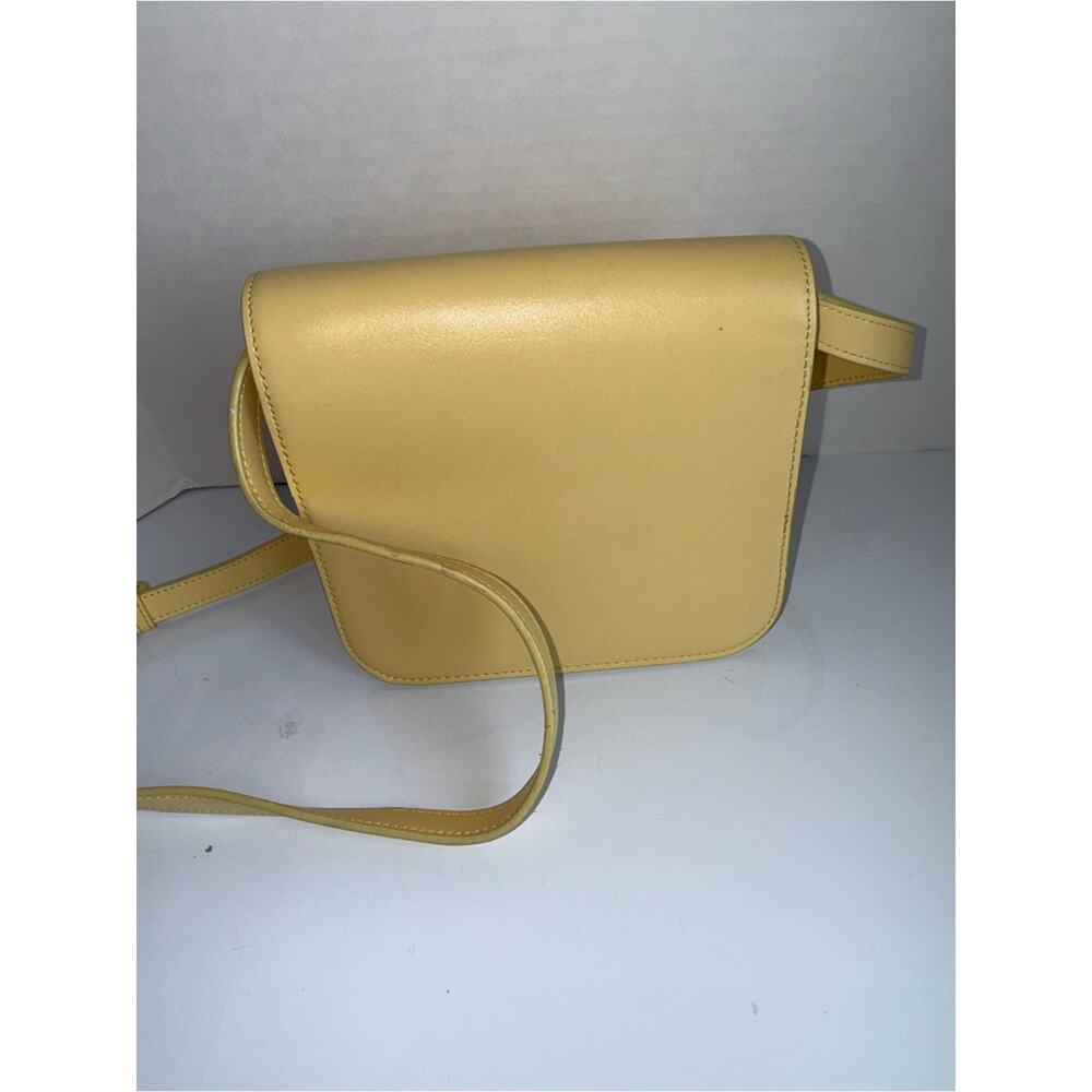 JW PEI Butter Yellow Structured Mini Shoulder Bag with Gold Tone Hardware - Picture 4 of 6